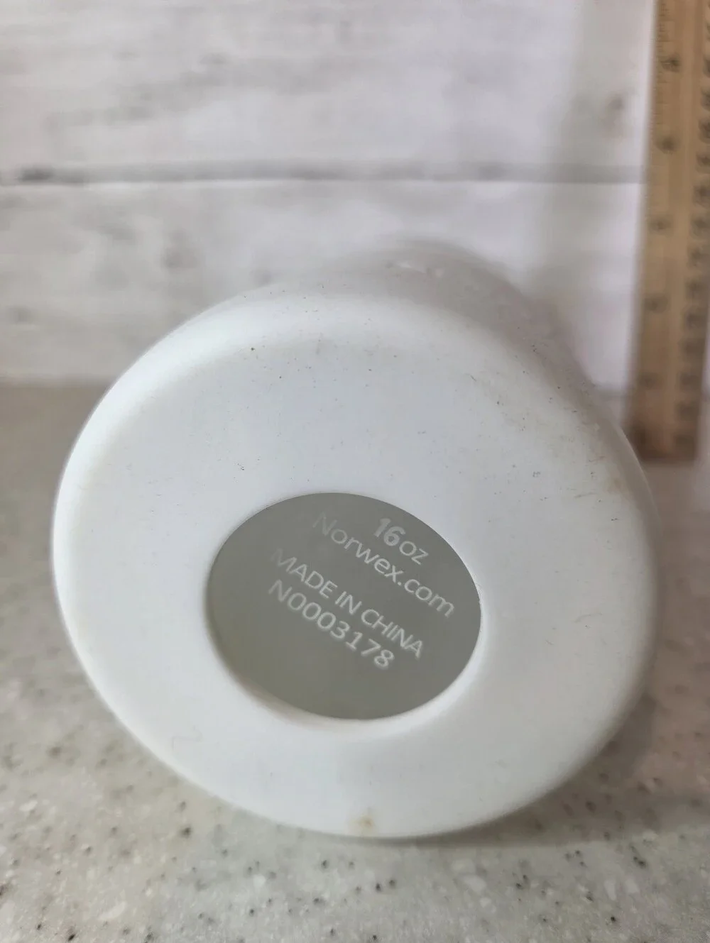 Norwex 16 oz Frosted Glass Reusable Spray Bottle Adjustable Nozzle Rubber Base